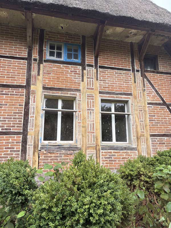 Fachwerkgiebel Ständersanierung